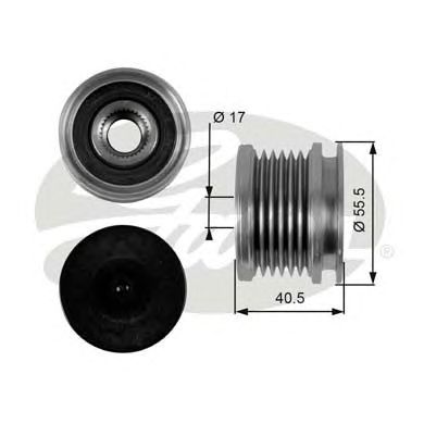 GATES oap7040 -  Механизм свободного хода генератора