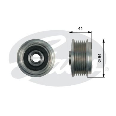 GATES oap7161 -  Механизм свободного хода генератора