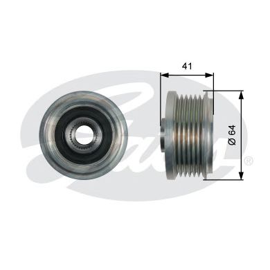 GATES oap7162 -  Механизм свободного хода генератора