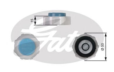 GATES rc221 -  Крышка, резервуар охлаждающей жидкости