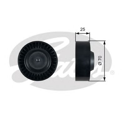 GATES t36475 -  Натяжной ролик, поликлиновой  ремень