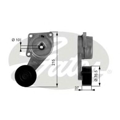 GATES t38133 -  Натяжной ролик, поликлиновой  ремень