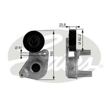 GATES t38149 -  Натяжной ролик, поликлиновой  ремень