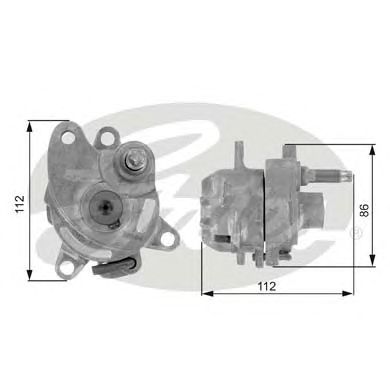 GATES t38225 -  Натяжной ролик, поликлиновой  ремень