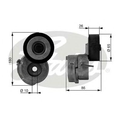 GATES t38440 -  Натяжной ролик, поликлиновой  ремень