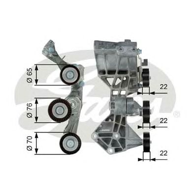 GATES t39064 -  Натяжной ролик, поликлиновой  ремень