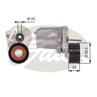 GATES t39109 -  Натяжной ролик, поликлиновой  ремень