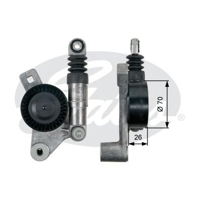 GATES t39132 -  Натяжной ролик, поликлиновой  ремень