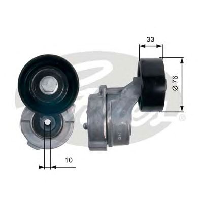GATES t39134 -  Натяжной ролик, поликлиновой  ремень