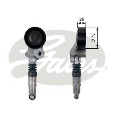 GATES t39158 -  Натяжной ролик, поликлиновой  ремень