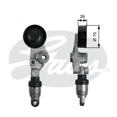 GATES t39213 -  Натяжной ролик, поликлиновой  ремень