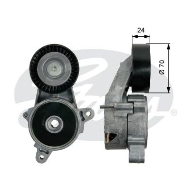 GATES t39227 -  Натяжной ролик, поликлиновой  ремень