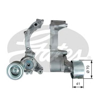 GATES t39296 -  Натяжной ролик, поликлиновой  ремень