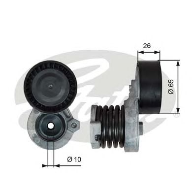GATES t39340 -  Натяжной ролик, поликлиновой ремень DriveAlign®