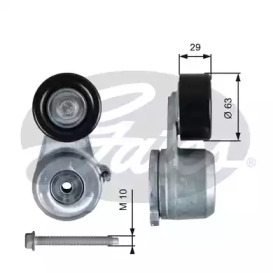 GATES t39360 -  Натяжной ролик, поликлиновойремень DriveAlign®