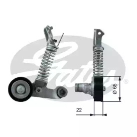 GATES t39373 -  Натяжной ролик, поликлиновойремень