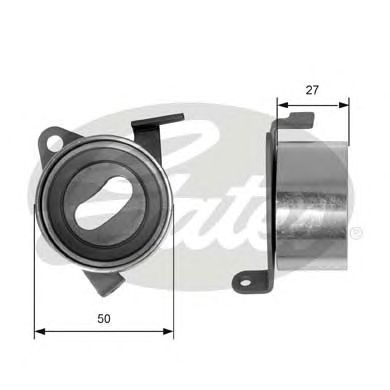 GATES t41004 -  Натяжной ролик, ремень ГРМ