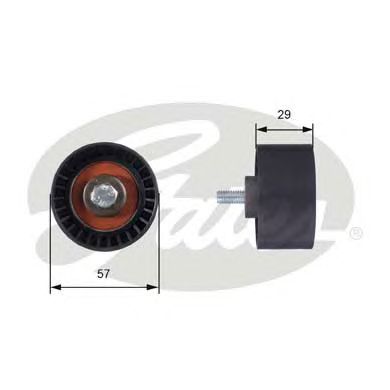GATES t42060 -  Паразитный / Ведущий ролик, зубчатый ремень