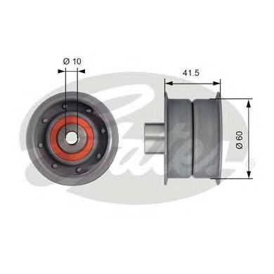 GATES t42106 -  Паразитный / Ведущий ролик, зубчатый ремень