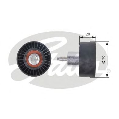 GATES t42164 -  Паразитный / Ведущий ролик, зубчатый ремень
