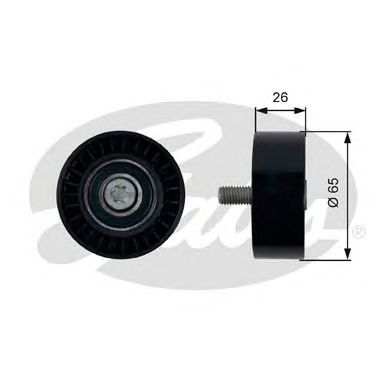 GATES t42304 -  Паразитный / Ведущий ролик, зубчатый ремень