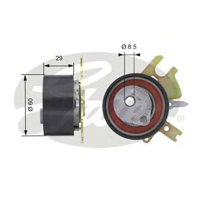 GATES t43089 -  Натяжной ролик, ремень ГРМ