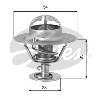 GATES th00782g1 -  Термостат, охлаждающая жидкость