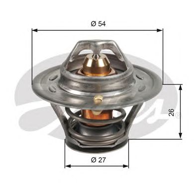 GATES th09474g1 -  Термостат, охлаждающая жидкость