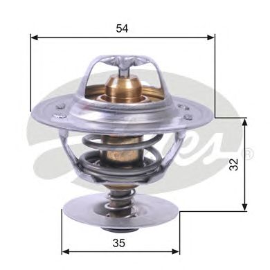 GATES th11287g1 -  Термостат, охлаждающая жидкость