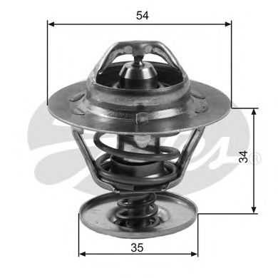 GATES th11383g1 -  Термостат, охлаждающая жидкость