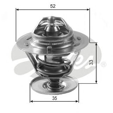 GATES th12588g1 -  Термостат, охлаждающая жидкость