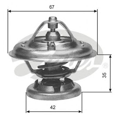 GATES th12680g1 -  Термостат, охлаждающая жидкость