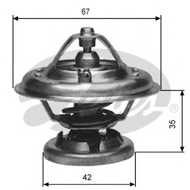 GATES th12685g1 -  Термостат, охлаждающая жидкость