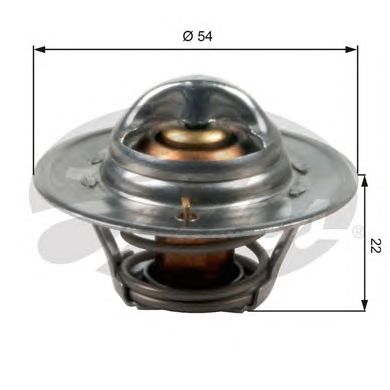 GATES th12782g1 -  Термостат, охлаждающая жидкость