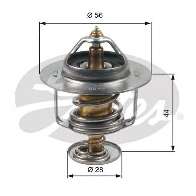 GATES th30282g1 -  Термостат, охлаждающая жидкость