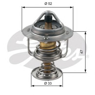 GATES th30580g1 -  Термостат, охлаждающая жидкость