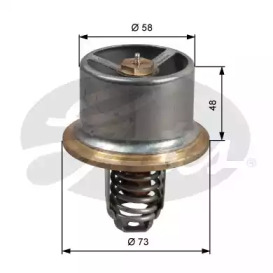 GATES th51180g1 -  Термостат, охлаждающая жидкость