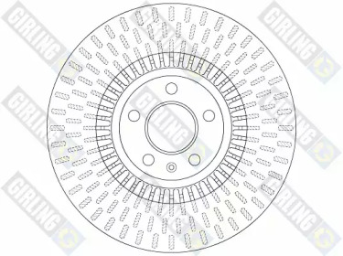 GIRLING 6062161 -  Диск тормозной вентилируемый
