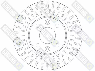 GIRLING 6065341 -  Диск тормозной вентилируемый