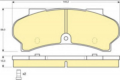 GIRLING 6101643 -  Комплект тормозных колодок, дисковый тормоз