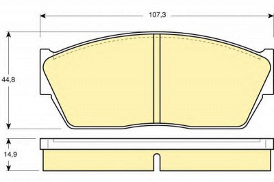 GIRLING 6102849 -  Комплект тормозных колодок, дисковый тормоз