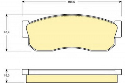 GIRLING 6102889 -  Комплект тормозных колодок, дисковый тормоз