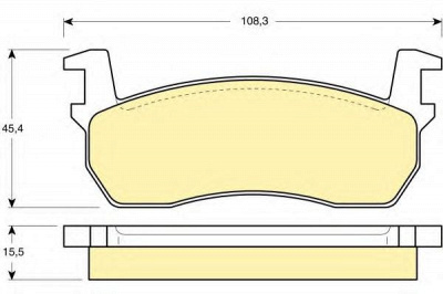 GIRLING 6103039 -  Комплект тормозных колодок, дисковый тормоз