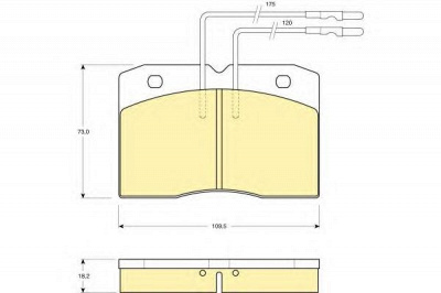 GIRLING 6103439 -  Комплект тормозных колодок, дисковый тормоз