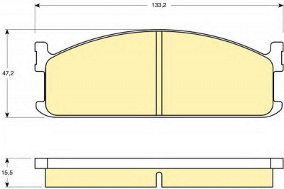 GIRLING 6103459 -  Комплект тормозных колодок, дисковый тормоз