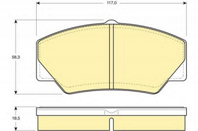GIRLING 6103493 -  Комплект тормозных колодок, дисковый тормоз