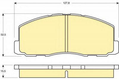 GIRLING 6103559 -  Комплект тормозных колодок, дисковый тормоз