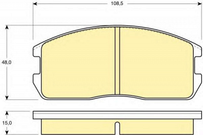 GIRLING 6103659 -  Комплект тормозных колодок, дисковый тормоз