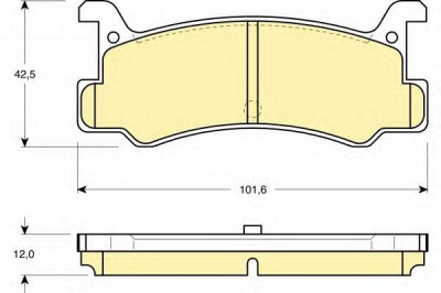 GIRLING 6103759 -  Комплект тормозных колодок, дисковый тормоз