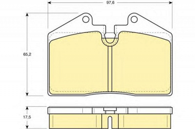 GIRLING 6103792 -  Комплект тормозных колодок, дисковый тормоз
